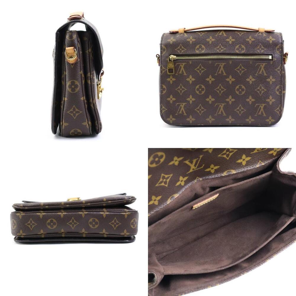 Louis Vuitton Crossbody Canvas Shoulder Bag Metis Monogram Brown